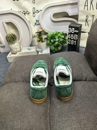 Adidas Gazelle Green Suede Lifestyle Sneakers 8