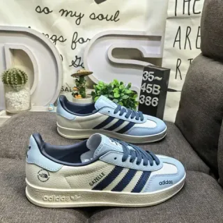 Adidas Gazelle Light Blue and Navy Lifestyle Sneakers
