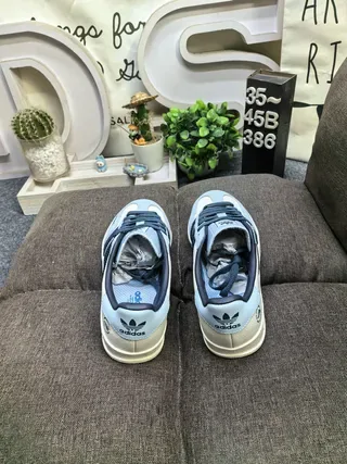 Adidas Gazelle Light Blue and Navy Lifestyle Sneakers 8