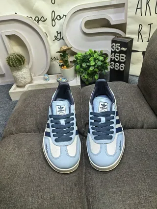 Adidas Gazelle Light Blue and Navy Lifestyle Sneakers 10