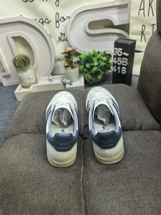 Adidas Gazelle Off-White and Navy Lifestyle Sneakers 8