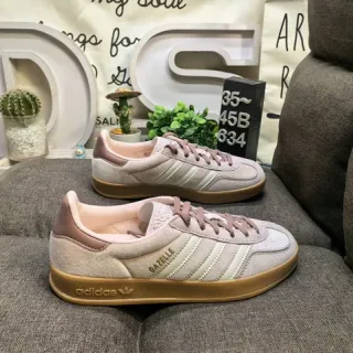 Adidas Gazelle Pink Beige Suede Lifestyle Sneakers