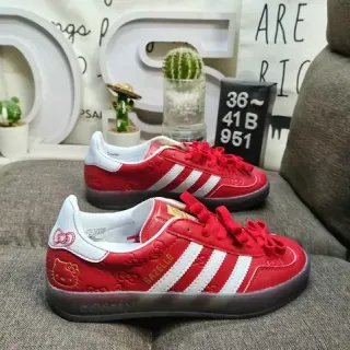 Adidas Gazelle Red and White Lifestyle Sneakers