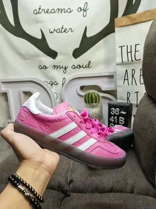 Adidas Gazelle Red and White Lifestyle Sneakers 5