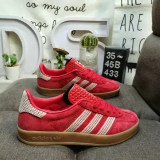 Adidas Gazelle Red Suede Lifestyle Sneakers
