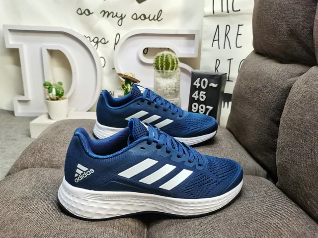 Adidas Gray Black Lightweight Mesh Upper Three-Stripe Side Branding Lifestyle Sneakers 11