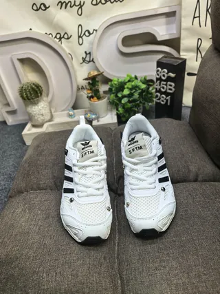 Adidas Gray Black Mesh Upper Three Stripes Running Shoes 20