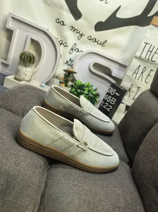 Adidas Gray Brown Suede Upper Padded Strap Loafer 19