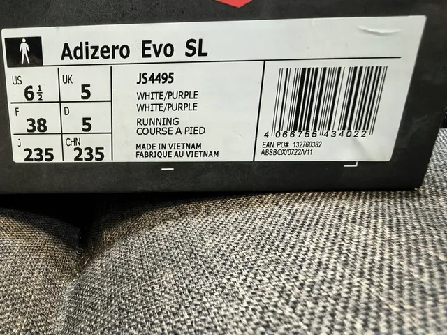 Adidas Gris Blanco Superior Malla Ingenieril Tres Rayas Marca Lateral Zapatillas de Running 22