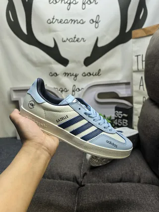 Adidas Green Gray Low-Top Suede-Leather Mix Lifestyle Sneakers 15