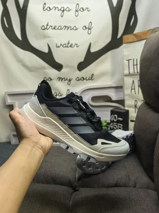Adidas Green Gray Low-Top Trail-Inspired Mesh And Synthetic Overlay Construction Lifestyle Sneakers 15