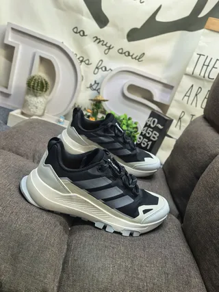 Adidas Green Gray Low-Top Trail-Inspired Mesh And Synthetic Overlay Construction Lifestyle Sneakers 19