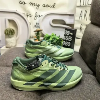 Adidas Green Low-Top Engineered Mesh Upper Lifestyle Sneakers