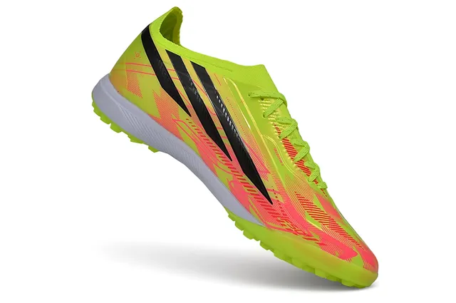 Adidas Hyperfast Amarillo Neón Rosa Césped Zapatos de Fútbol 2