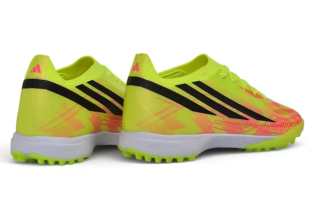 Adidas Hyperfast Amarillo Neón Rosa Césped Zapatos de Fútbol 6