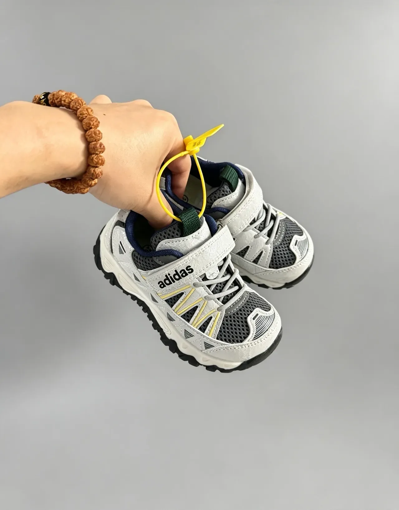 Adidas Kids Laceless Velcro Trail-Style Lifestyle Sneakers 5