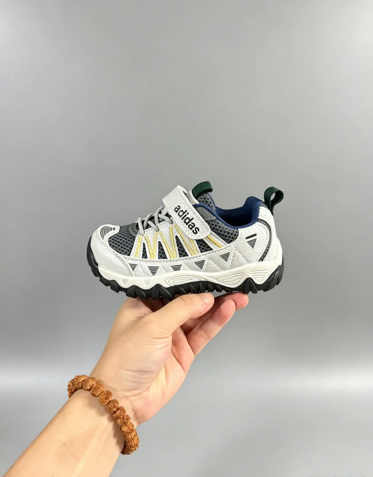 Adidas Kids Laceless Velcro Trail-Style Lifestyle Sneakers 6
