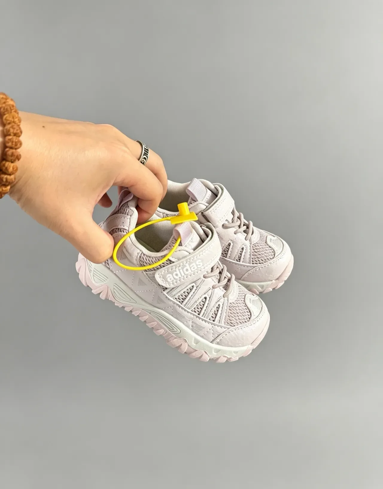 Adidas Kids Laceless Velcro Trail-Style Lifestyle Sneakers 17