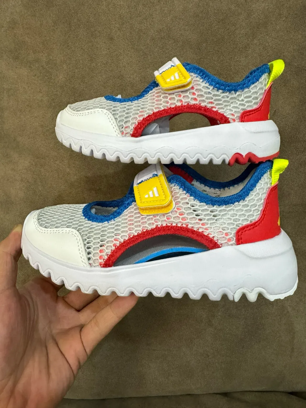 Adidas Kids Mesh Open-Toe Velcro Strap Lifestyle Sneakers 3