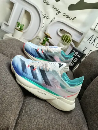 Adidas Lightstrike Pro Azul Malla Translucida Capa Superior Superposiciones Sintéticas Zapatillas de correr 7