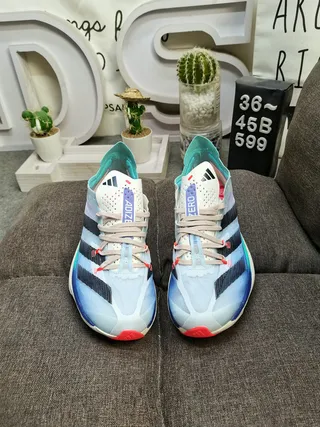 Adidas Lightstrike Pro Azul Malla Translucida Capa Superior Superposiciones Sintéticas Zapatillas de correr 10