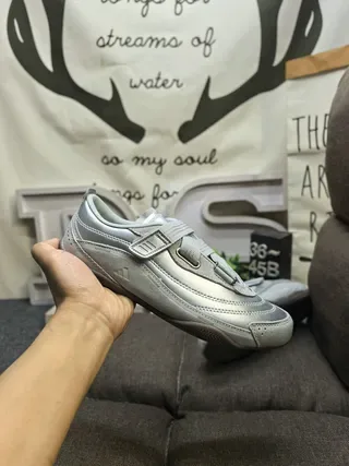 Adidas Metallic Silver Velcro Strap Low-Top Lifestyle Sneakers 5