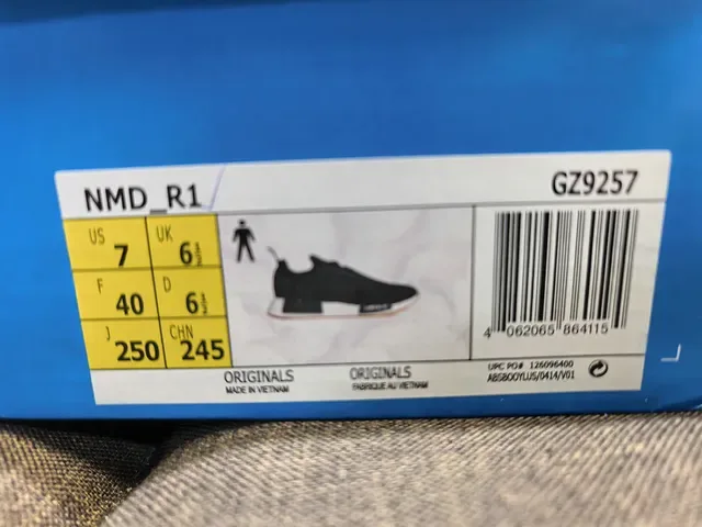 Adidas NMD R1 White Red Blue Lifestyle Sneakers 2