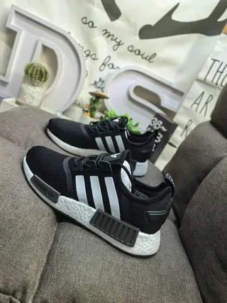Adidas NMD R1 White Red Blue Lifestyle Sneakers 17