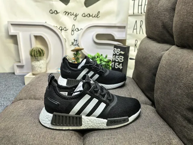 Adidas NMD R1 White Red Blue Lifestyle Sneakers 21