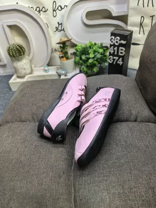 Adidas Pink Blue Laceless Hook-and-Loop Strap Sneakers 6