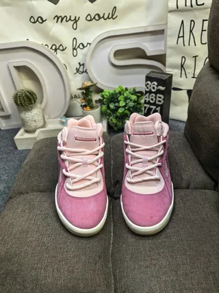 Adidas Pink White Low-Top Layered Suede-Mesh Upper Lifestyle Sneakers 10