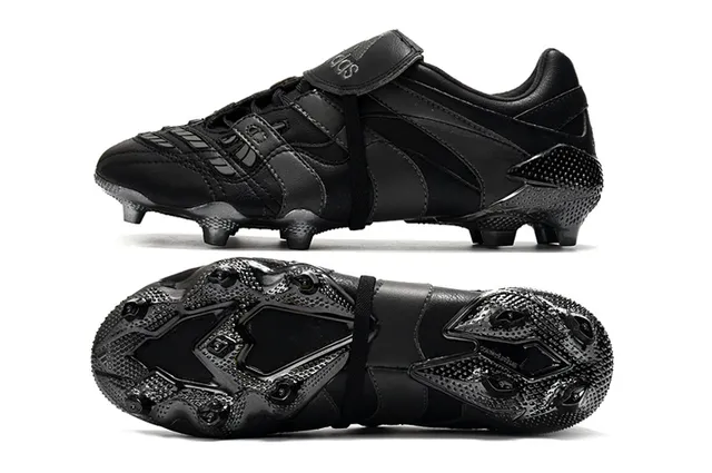 Adidas Predator Accuracy Tout Noir Firm-Ground Chaussures de football 9