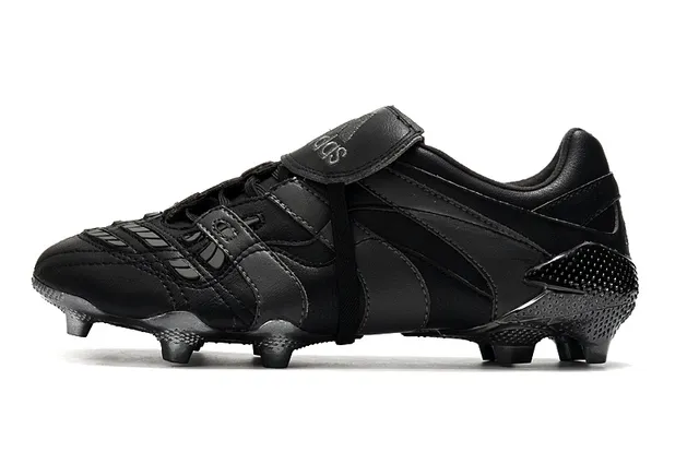 Adidas Predator Accuracy Tout Noir Firm-Ground Chaussures de football 12