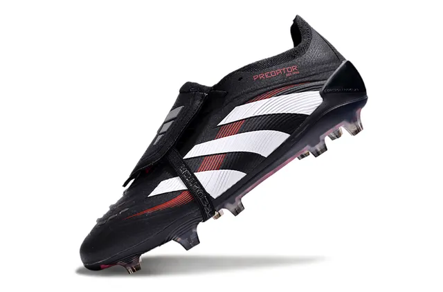 Adidas Predator Accuracy Black White Red Firm-Ground Soccer Shoes 3