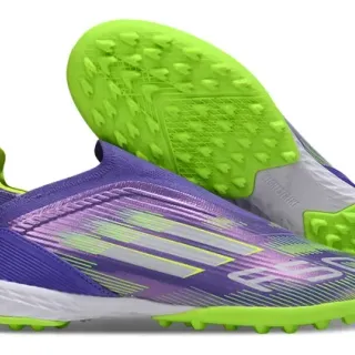 Adidas Púrpura Verde Sock-Fit Collar Superior Iridiscente Turf Zapatillas de Fútbol