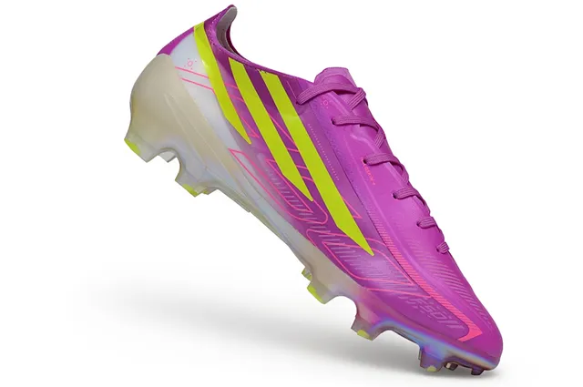 Adidas Purple Yellow Low-Profile Football Cleat Iridescent Holographic Sole Firm-Ground Soccer Shoes 2