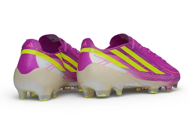 Adidas Purple Yellow Low-Profile Football Cleat Iridescent Holographic Sole Firm-Ground Soccer Shoes 5