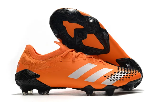 Adidas Red Black Knit Collar Asymmetric Lacing Firm-Ground Soccer Shoes 11