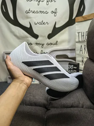 Adidas Red Slip-On Molded Rubber Clogs 5