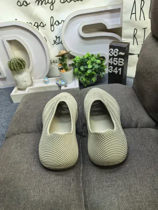 Adidas Red Slip-On Molded Rubber Clogs 18