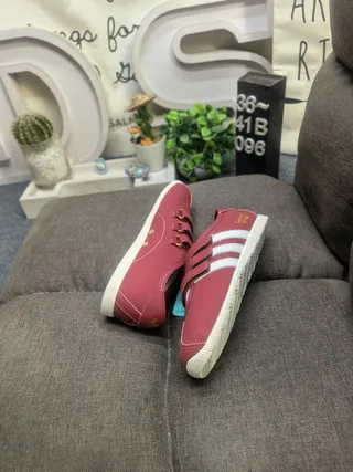 Adidas Red White Laceless Dual Velcro Straps Lifestyle Sneakers 6
