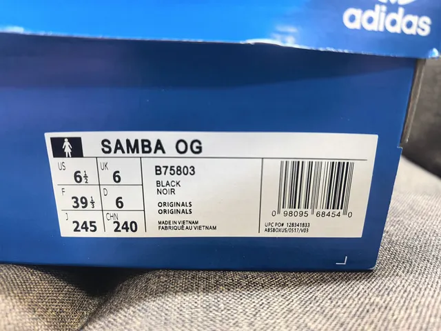 Adidas Samba 黑金 低帮 真皮鞋面 生活休闲鞋 2
