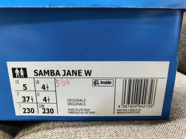 Adidas Samba Light Gray Scalloped T-Strap Lifestyle Sneakers 2
