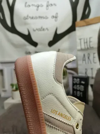 Adidas Samba Los Angeles Off-White Beige Lifestyle Sneakers 3