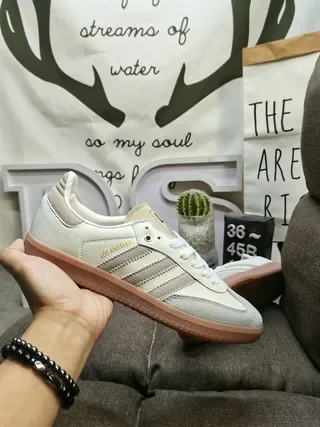 Adidas Samba Los Angeles Off-White Beige Lifestyle Sneakers 5