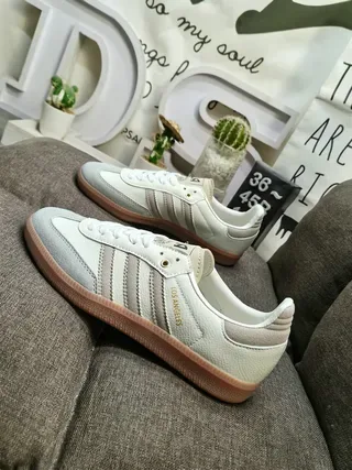 Adidas Samba Los Angeles Off-White Beige Lifestyle Sneakers 7
