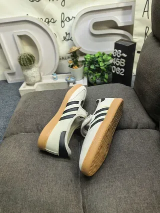 Adidas Samba Off-White and Black Lifestyle Sneakers 6