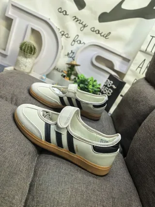 Adidas Samba Off-White and Black Lifestyle Sneakers 7