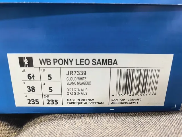Adidas Samba Off-White and Light Blue Lifestyle Sneakers 2