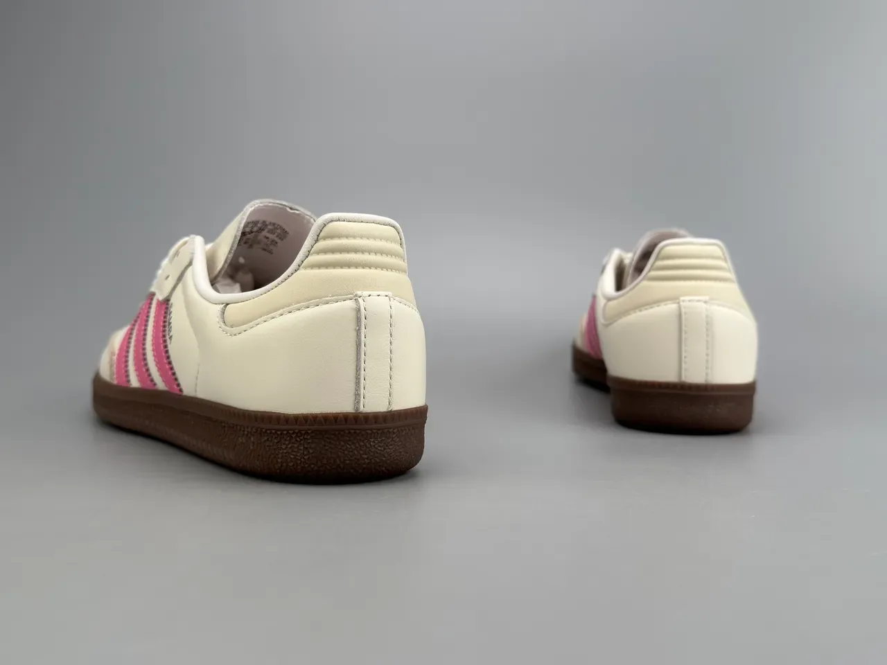 Adidas Samba Off-White and Pink Leather Lifestyle Sneakers 6
